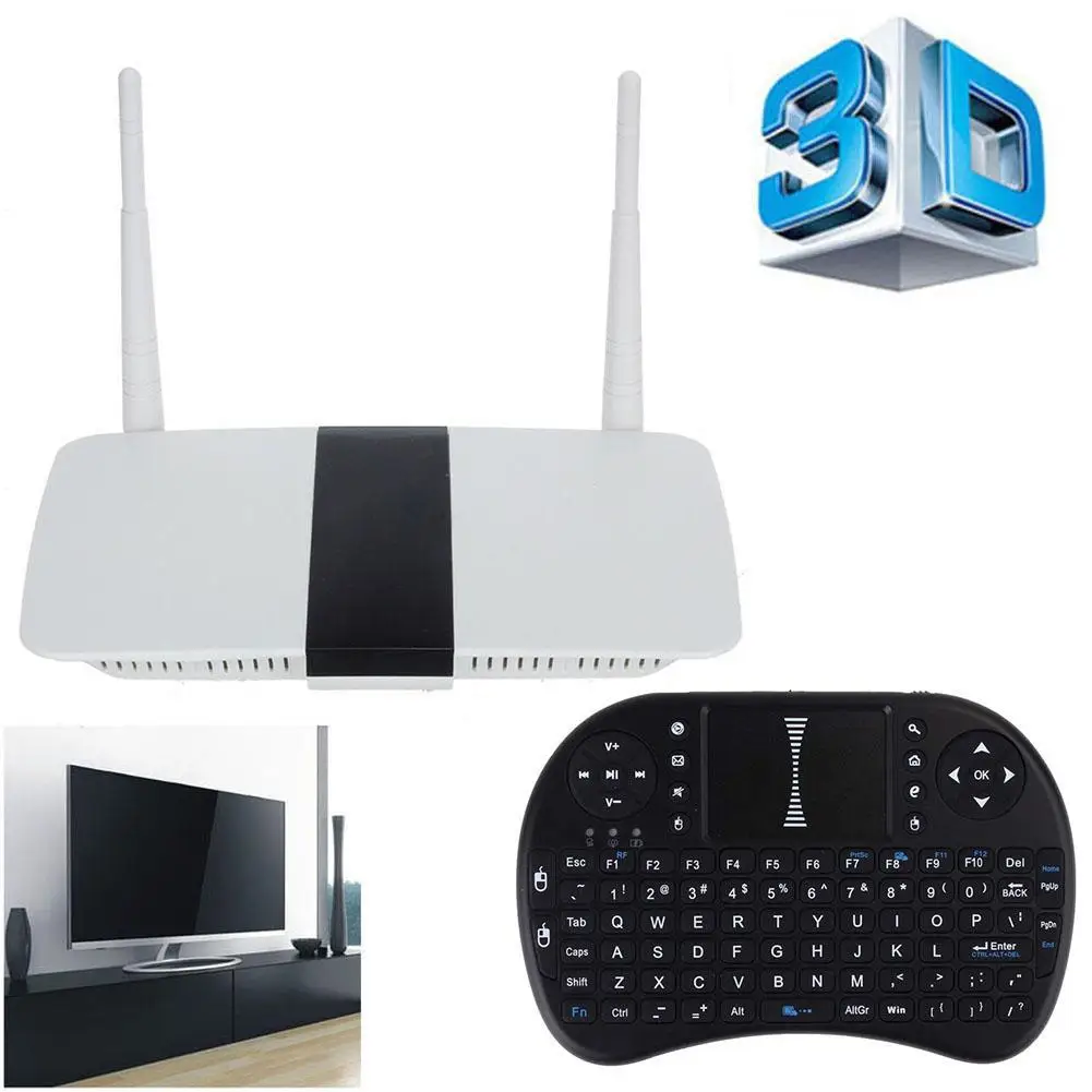 

Professional Smart TV BOX Quad Core HD 3D Player Android 4.4 WIFI XBMC + Mouse Keyboard