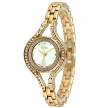 Top julius senhora das mulheres pulseira de relógio de pulso horas moda vestido fino alloy cadeia presente de aniversário de presente estudante da escola de negócios
