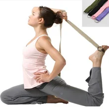 183 см хлопок эластичный ремень для йоги спортивный пояс на талии фитнес тренировки