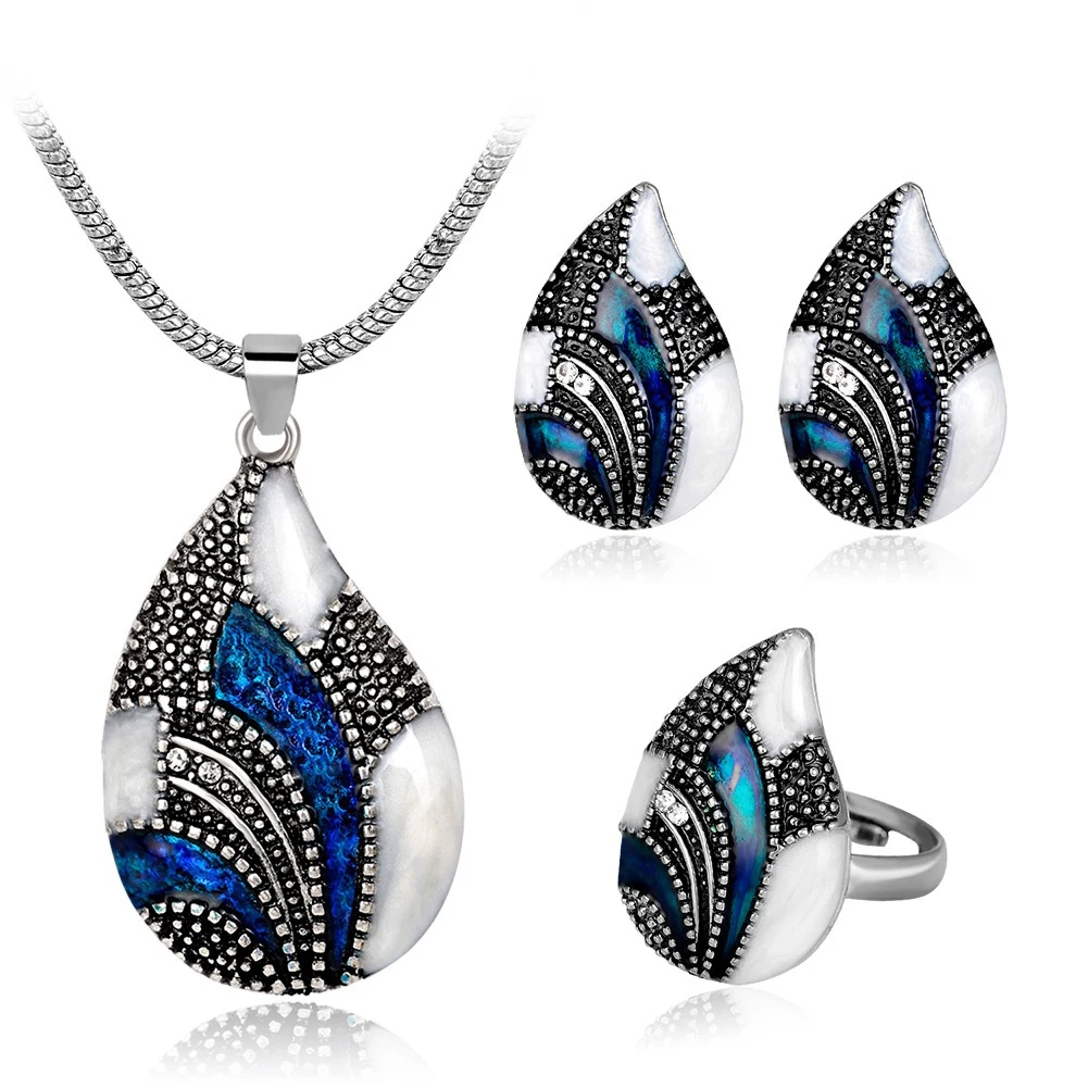 

Exquisite Personality Necklace/Earrings/Ring Fabala Shell Shape Kit Jewelry Wedding