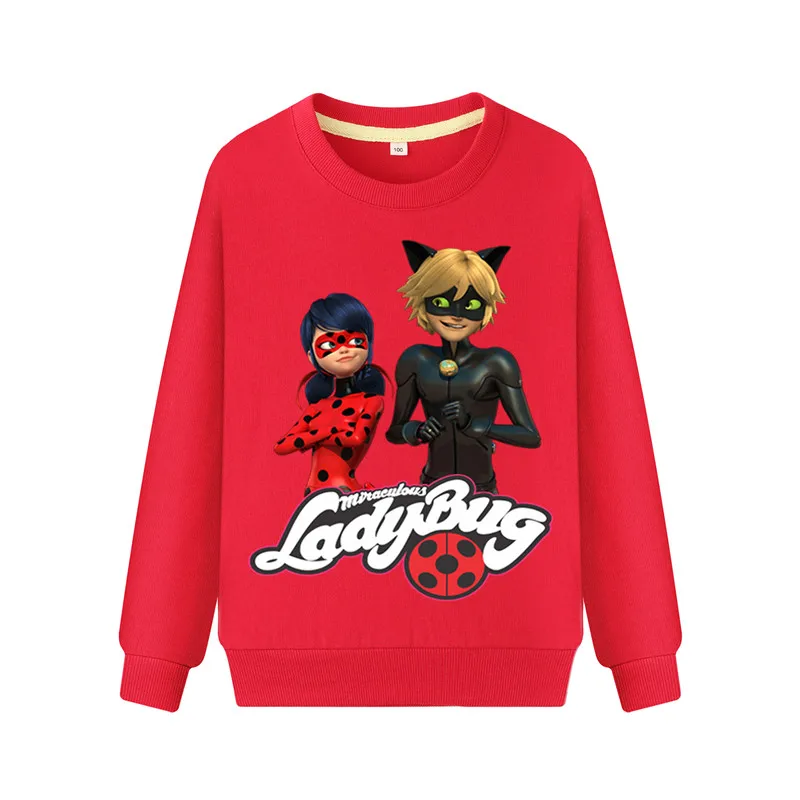 

Kids Cartoon 3D Miraculous Ladybug Print Sweatshirt Boy Long Sleeve Hoodies Clothing Children Spring Clothes Girls Costume WK063