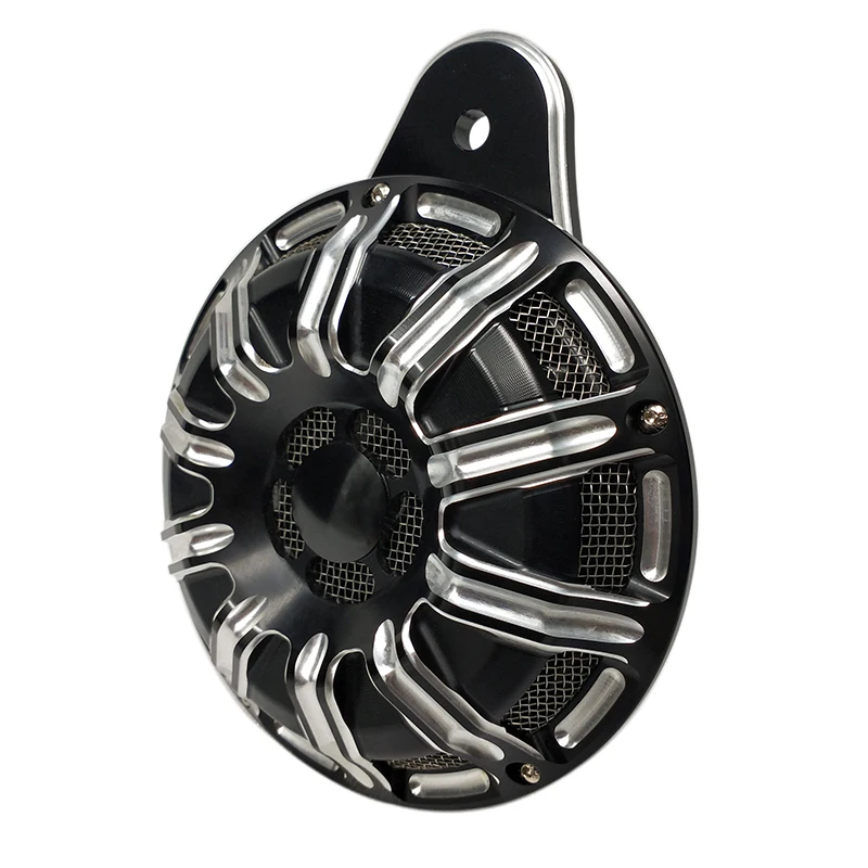  New Black Motorcycle Accessories Horn Moto Slot Loud Speaker Moto For Harley 91-up Big Twin Cam For
