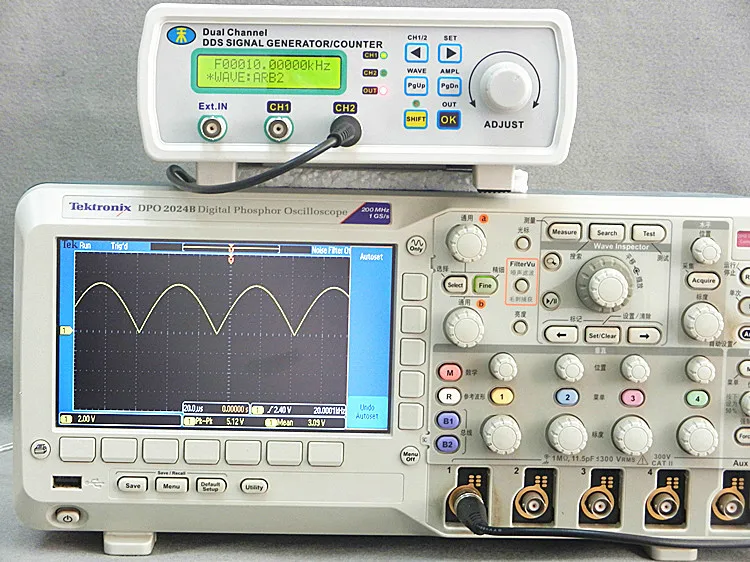 MHS-5220P высокой точности цифровой двухканальный DDS генератор сигналов произвольной формы 20 МГц усилитель 80 кГц