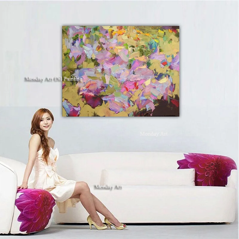 NEW-100-hand-painted-canvas-oil-painting-high-quality-Household-adornment-art-pictures-Matching-framework-DM (5)