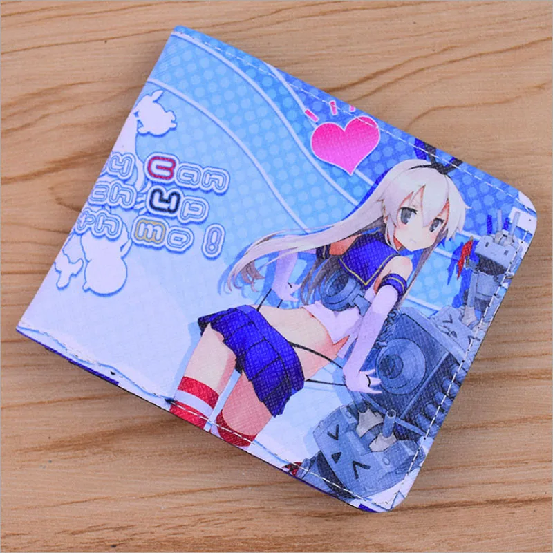 

Anime Kantai Collection Shimakaze Colorful Short Wallet Fashion Card Holder Purse