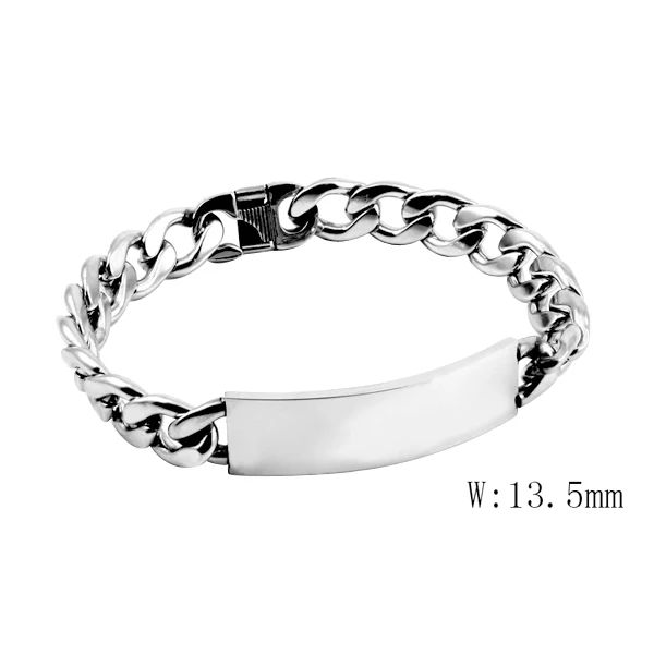 

CR-17 Bracelet Personalized Silver/Gold Color Vintage Bracelets Unisex Chain Bangles Hip Hop Party Rock Fashion Women Jewelry