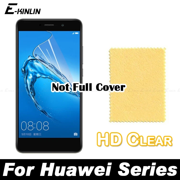 

Clear Transparent Display Screen Protector HD Protective Film For Huawei Y6 Y5 Y3 II Pro Prime Compact 2017