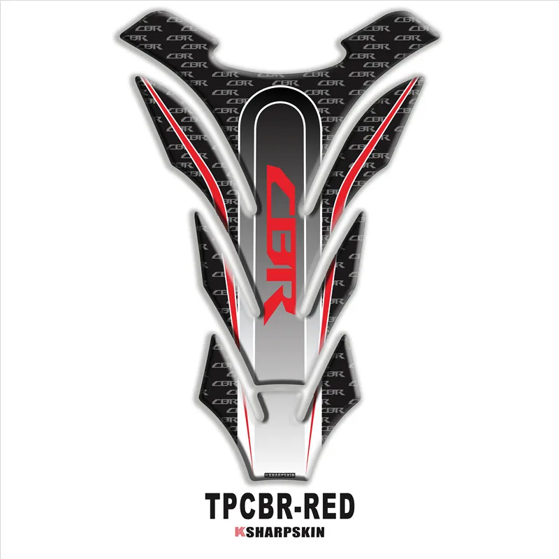 3D карбоновая накладка на бак мотоцикла Защитная Наклейка Наклейки чехол для Honda CBR 250RR 600RR 900RR 1000RR 650F 500R Fireblade