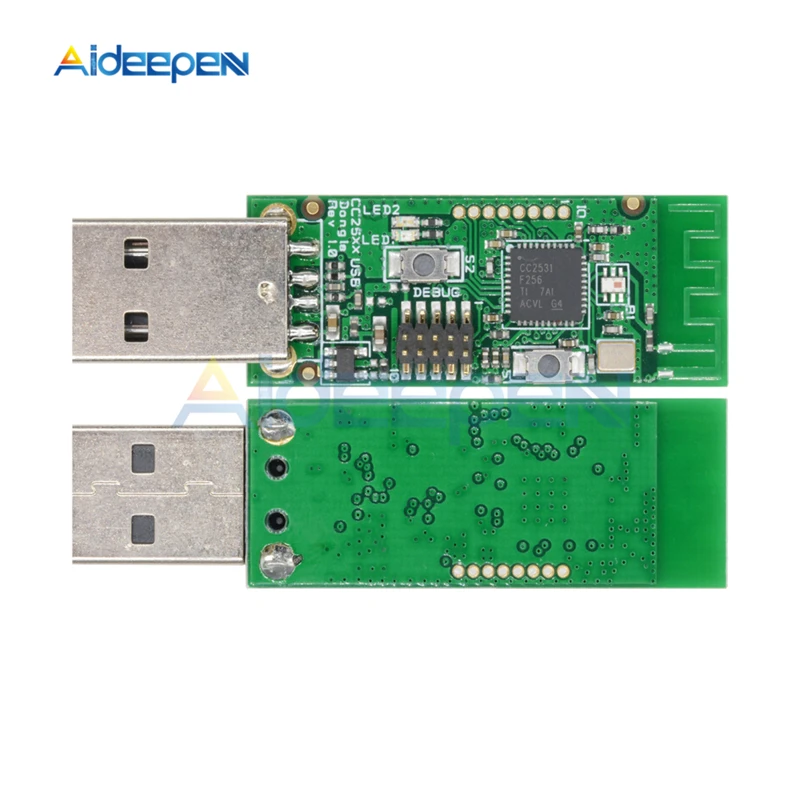 

Wireless Zigbee CC2531 Sniffer Bare Board Packet Protocol Analyzer Module USB Interface Dongle Capture Packet Zigbee Module
