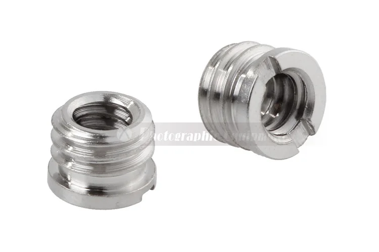 

2PCS 1/4 to 3/8 (Female to Male) 1/4" 3/8" Camera Tripod Head Monopod Adapter Screw Photo Studio Accessories