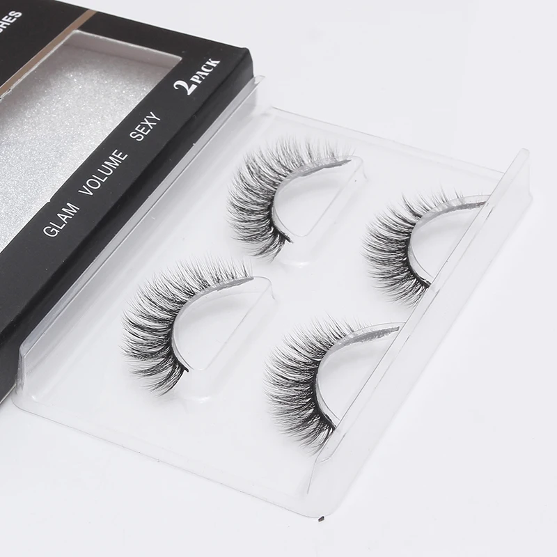 LEHUAMAO 2 Pairs 3D Mink Lashes Natural Long False Eyelashes Dramatic Volume Fake Lashes Makeup Eyelash Extension Silk Eyelashes LEHUAMAO 2 Pairs 3D Mink Lashes Natural Long False Eyelashes Dramatic Volume Fake Lashes Makeup Eyelash Extension Silk Eyelashes