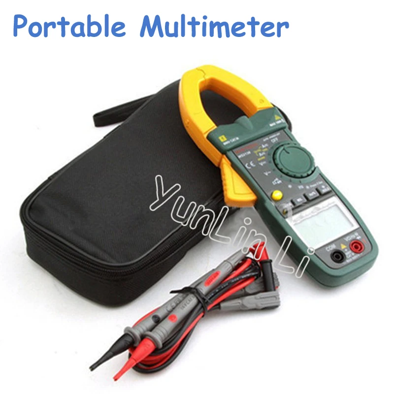 

4pcs/lot Portable Electronic Digital Clamp Meter Mini Auto-Ranging LCD Multimeter MS2138
