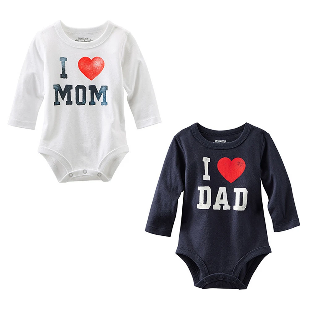 Fashion Mom And Dad Baby Clothes 2017 Newborn baby boys girls clothes