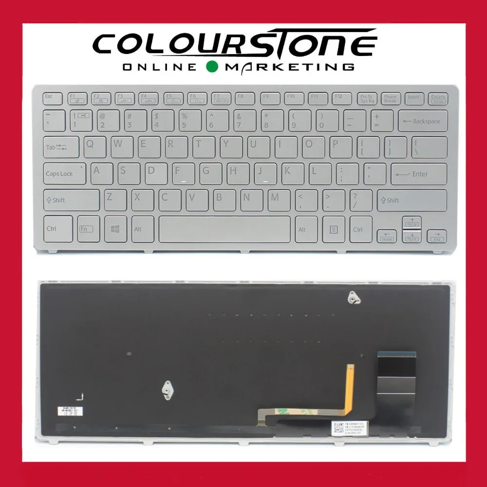США серебро для sony Vaio SVF14N SVF14N1J2R SVF14N1L2R SVF14N1N2E серии сменная клавиатура нотубука 9Z.