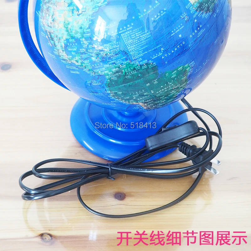 Земной Глобус Диаметр 20 см китайский и английский Спутниковое изображение теллурион предметы мебели стандартный цвет печать обучения