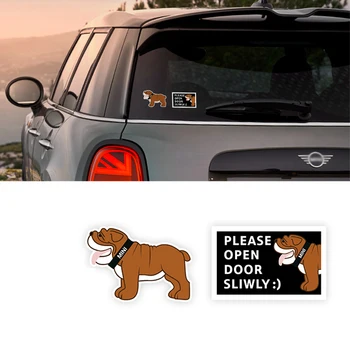 

Cute bulldog car sticker decoration animal picture car styling For BMW MINI Cooper S JCW f54 f55 f56 f60 r55 r56 r60 r61 clubman