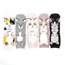 Новые дизайнерские женские милые носки для собак с милым рисунком Sox, Южнокорейский стиль, модные хлопковые носки-трубы с принтом, носки-тапочки Meias