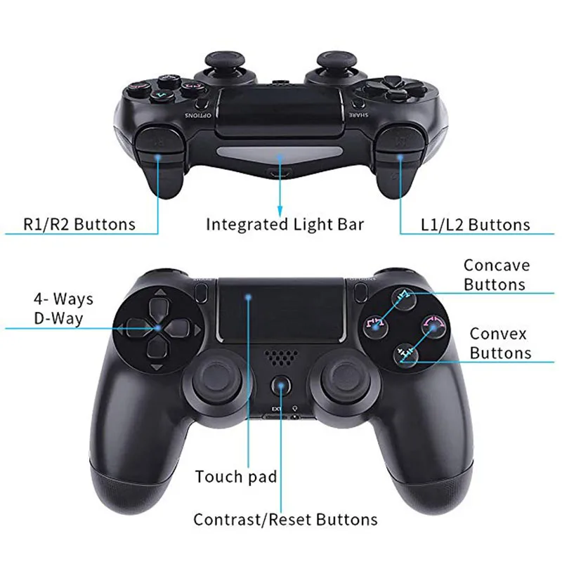 Wireless Controller For PS4 Bluetooth DualShock Joystick With Vibration Gamepads For SONY PlayStation 4 Wireless Controller For PS4 Bluetooth DualShock Joystick With Vibration Gamepads For SONY PlayStation 4