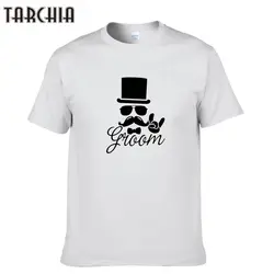 TARCHIA Мода 2019 г. жених свадьба брак олень бакалавр хлопковые топы футболки для мужчин короткий рукав мальчик повседневное homme футболк