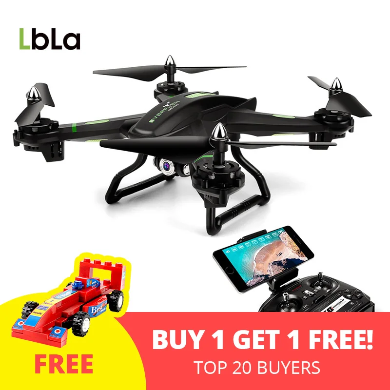 

FPV RC Drone with Wifi Camera Live Video Headless Mode Helicopter 2.4GHz 4 CH 6 Axis Gyro RTF Quadcopter, Compatible with 3D VR