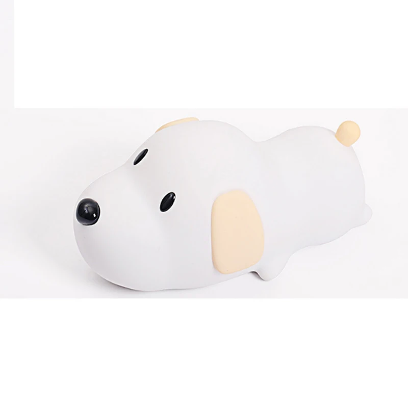 

Soft Silicone Puppy Night Light USB Charging for Kids Sleep or Valentine's Day Gifts LO88