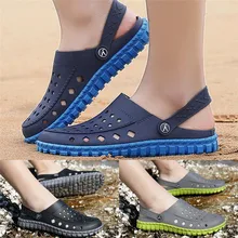 Лидер продаж сандалии Для мужчин болотная обувь Открытый отверстие обувь Для мужчин пляжные сандалии Повседневное ходить пляжная обувь тапочки мужская обувь S