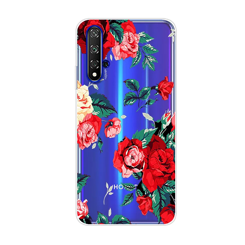 Мультяшный чехол для Huawei Honor 20, чехол для Honor 20, Мягкая силиконовая задняя крышка, чехол для телефона Huawei Honor 20 lite Honor20 Pro - Цвет: 19