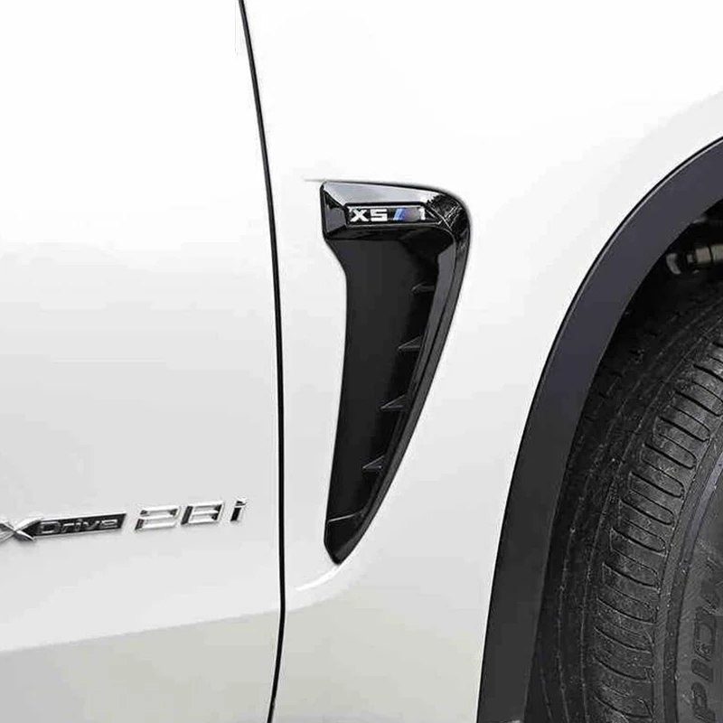 2Pcs For BMW X5 F15 F16 2014 2015 2016 Car Side Air Flow Fender Cover Trim