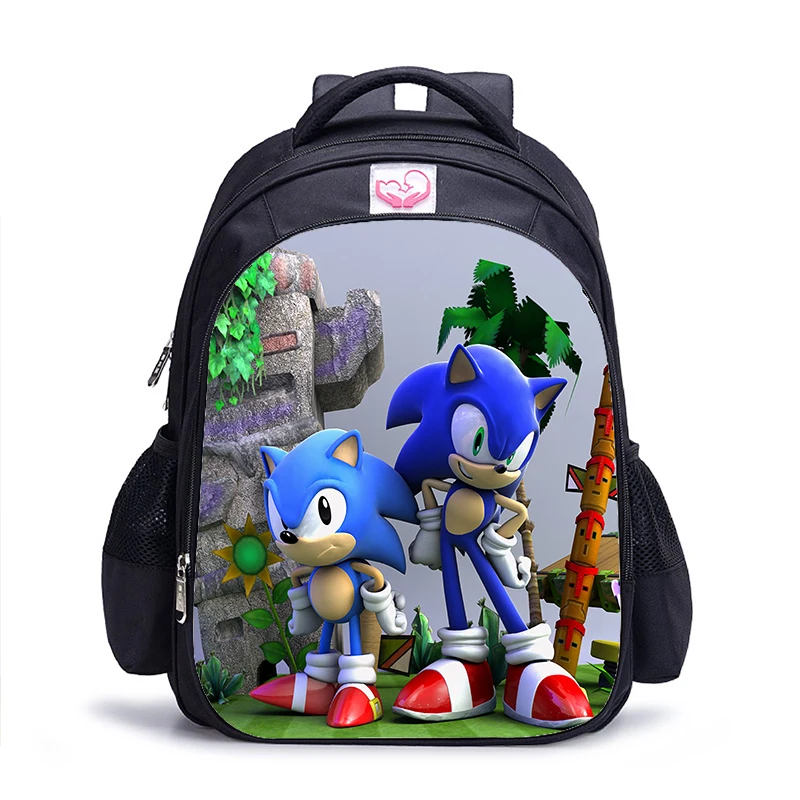 16 дюймов игры Mario Bros Sonic детские школьные сумки ортопедический рюкзак детский школьный рюкзак для мальчиков и девочек Mochila Infantil сумки с рисунком - Цвет: 1pc 011