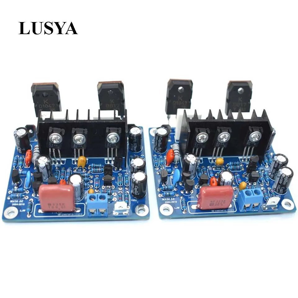 Lusya 2 шт. MX50 SE аудио усилители мощности 2,0 каналов 100 Вт amplificador Diy Kit/готовая плата