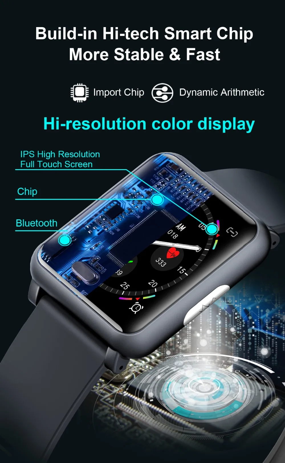 ЭКГ PPG часы Смарт-браслет ip67 монитор сердечного ритма во время сна смарт-Браслет спортивный трекер smartwatch спортивный браслет pk e18 n88