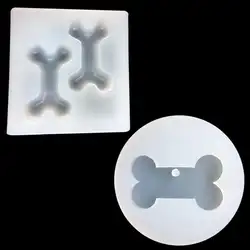 В форме кости силиконовая форма DIY Dog Tag подвеска ручной работы ручное производство ювелирных изделий Инструменты