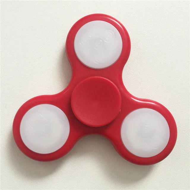 Горячие светодиодный свет палец руки блесны Непоседа Пластик EDC руки Spinner Для аутизма и СДВГ рельеф фокус беспокойство стресс подарок игрушки