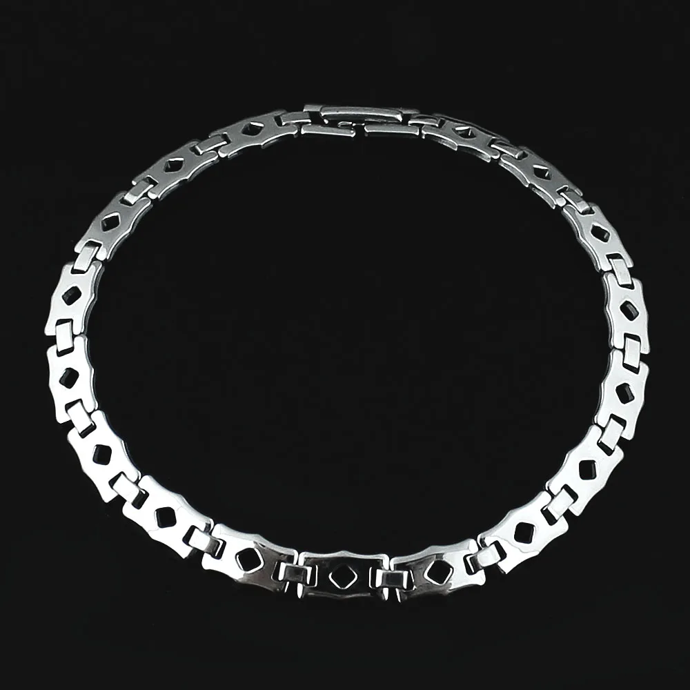 

Bracelets For Women Men 2018 New Fashion Bracelets Bangles Couple Heart Jewelry Geometry Silver Stainless Steel Bracelet Gift