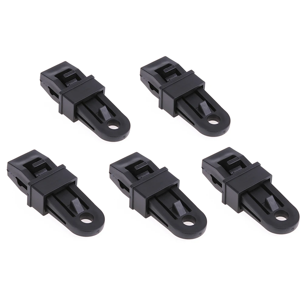 5pcs Outdoor Awing Tarpaulin Tarp Tent Clips Multi Function Tent Rope