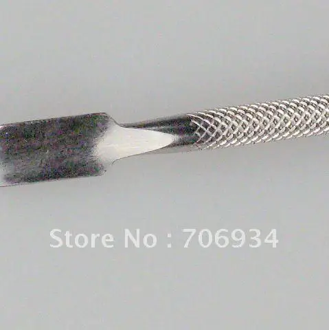 10 шт./Лот трость для кутикулы из нержавеющей стали|cuticle pusher|nail spoonpusher cuticle |
