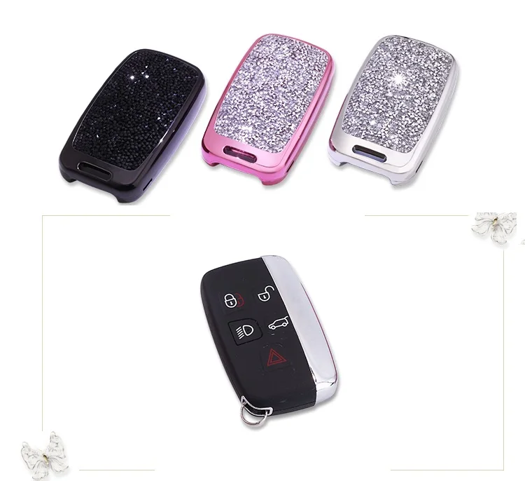 Bling ТПУ ключа автомобиля чехол для Land Rover A9 Range Rover Sport Evoque freelander 2 Jaguar XE XJ Xjl XF C-X16 V12 гитара FX тип