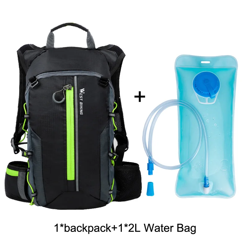 Рюкзак для велосипеда нейлоновая велосипедная сумка с сопротивлением разрыву велосипедная фляга для воды Сверхлегкий велосипедный рюкзак непромокаемые велосипедные аксессуары - Цвет: Green water bag