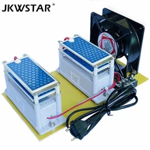 Портативный Керамический озоновый генератор 220 В/110 В 20 г двойной интегрированный долговечный керамический пластинчатый озонатор очиститель воздуха для воды