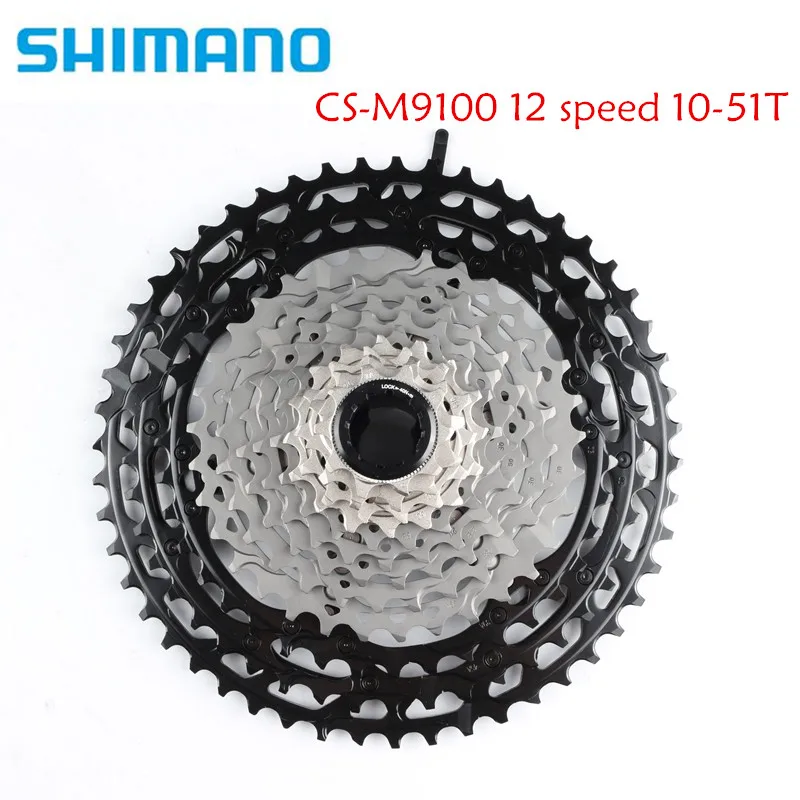 SHIMANO XTR M9100 12S скоростной горный велосипед кассета свободного хода MTB 12S 10-51T M9100