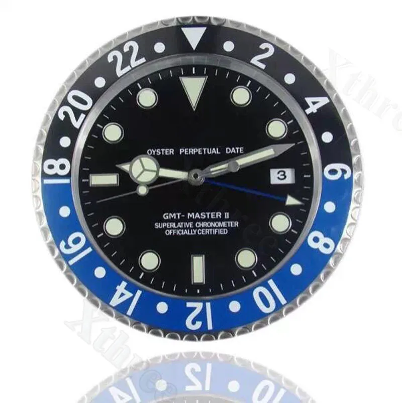 Роскошный дизайн большие металлические настенные часы Horloge декор с