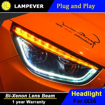 

Lampever Head Lamp for IX35 Headlights New Tuscon 2011-2015 LED Headlight LED DRL Bi Xenon Lens High Beam Parking Fog Lamp