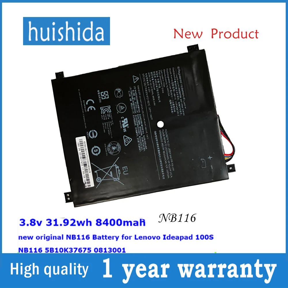 Аккумулятор для ноутбука Lenovo IdeaPad 100S-11IBY 5B10K3767 100S-80 R2 3 8 В 31 92 Втч NB116 | Компьютеры и