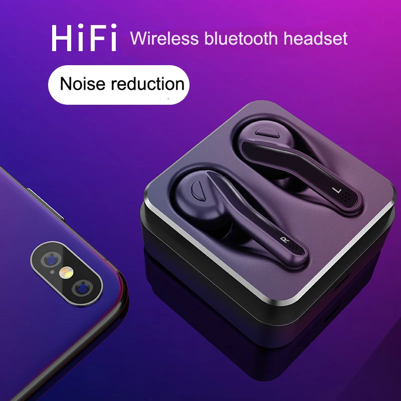 Bluetooth наушники белые беспроводные наушники-вкладыши шумоподавляющая гарнитура совместима с iPhone samsung