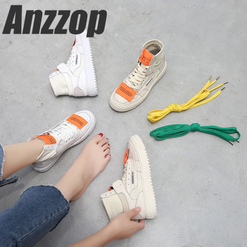 

19 High-top flat-bottomed sports shoes female summer hip-hop hip-hop shoes tide new versatile mesh surface patchwork white shoes
