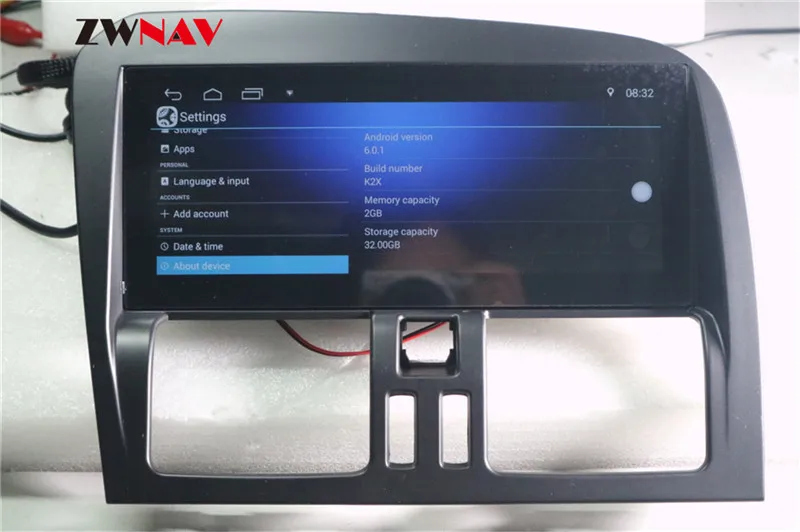 Best ZWNAV Android 7 Systen Car DVD Player For Volvo XC60 2009 2010 2011 2012 Left Steering Wheel Car GPS Multimedia Navigation 20