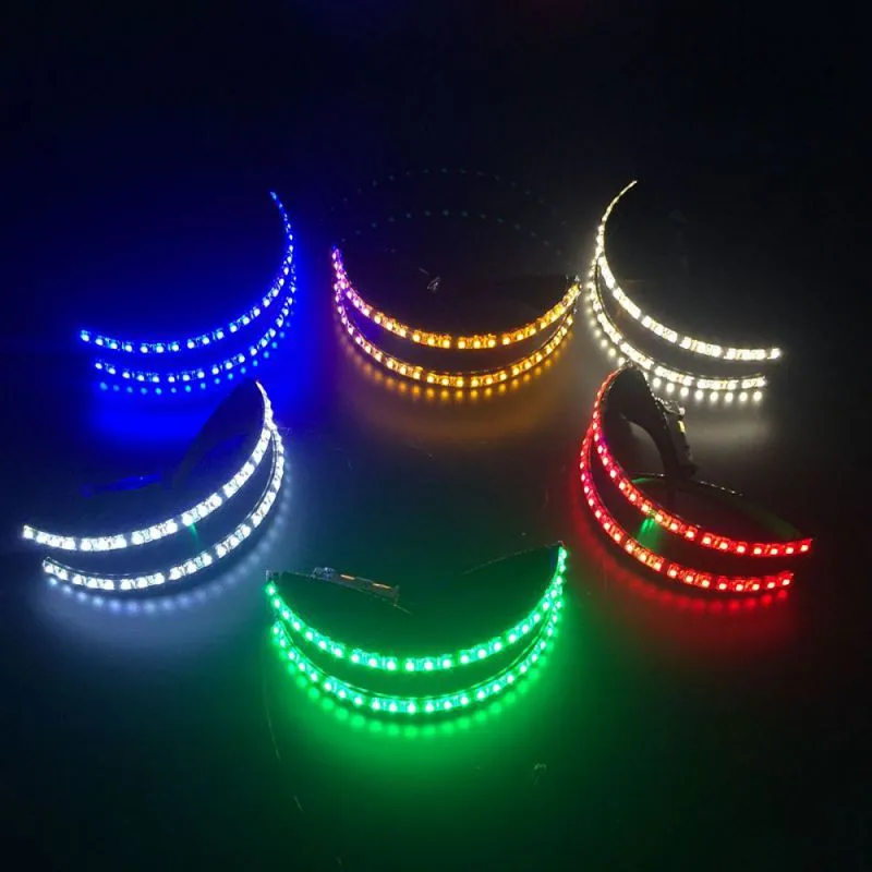 Halloween LED Glasses Mask Luminous Light up Party Mask for Adult Glowing Dance Festival Eye Mask Halloween Costume Decor