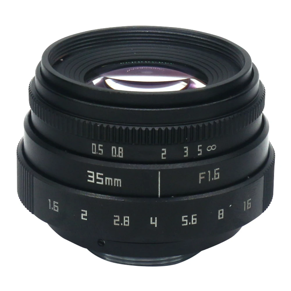

35mm F1.6 C Mount Home Camera Lens Mini Accessories Manual Metal Universal Clear Adapter Durable CCTV For N1 Fujifilm