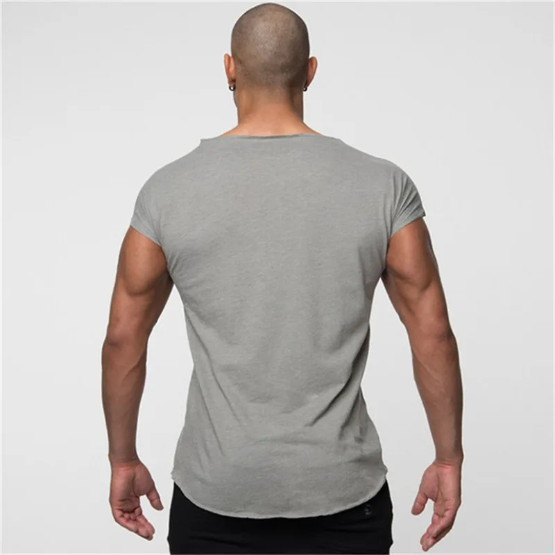 2019 Mens Summer Gyms Fitness Bodybuilding Muscle Men Cotton t Shirts O-Neck Fashion leisure and high qualit Tee Tops Clothing 2019 Mens Summer Gyms Fitness Bodybuilding Muscle Men Cotton t Shirts O-Neck Fashion leisure and high qualit Tee Tops Clothing