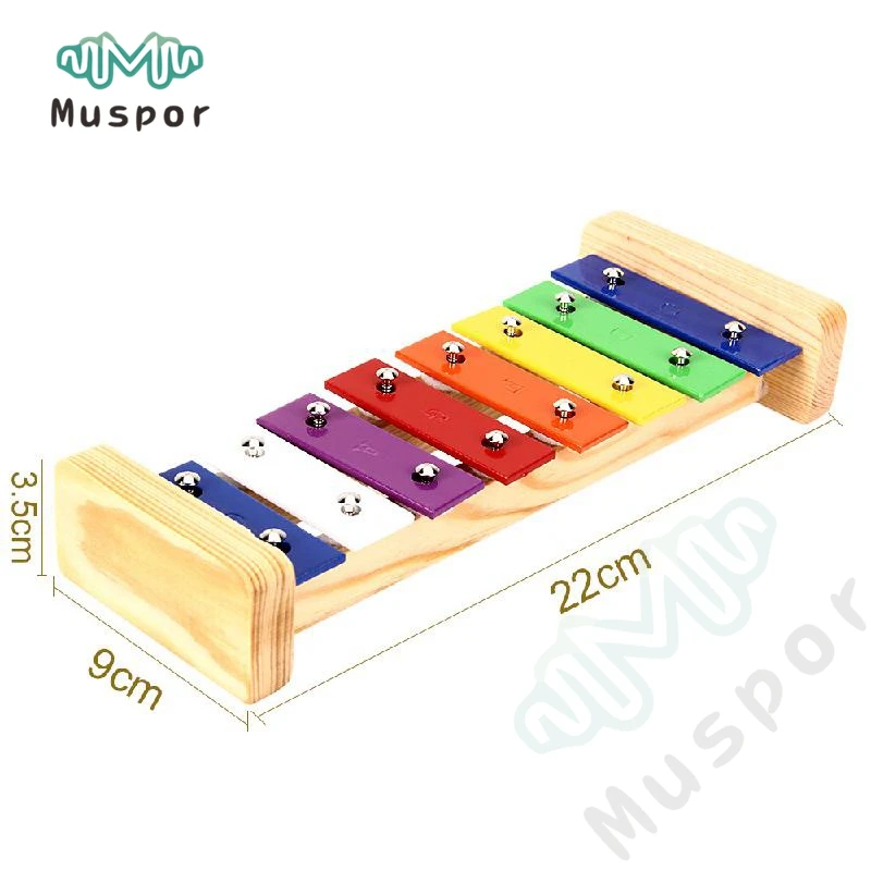 8 весов Мелодия ксилофон и свисток ребенок раннего детского образования деревянный музыкальный инструмент игрушки трейлер музыкальные игрушки